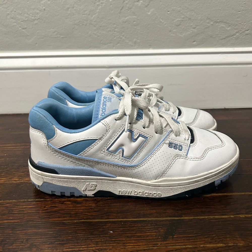 New Balance 550 UNC White University Blue Sneakers